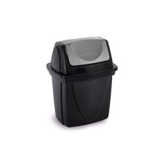 Lixeira para Pia Basculante Preta 4,9l Plasutil