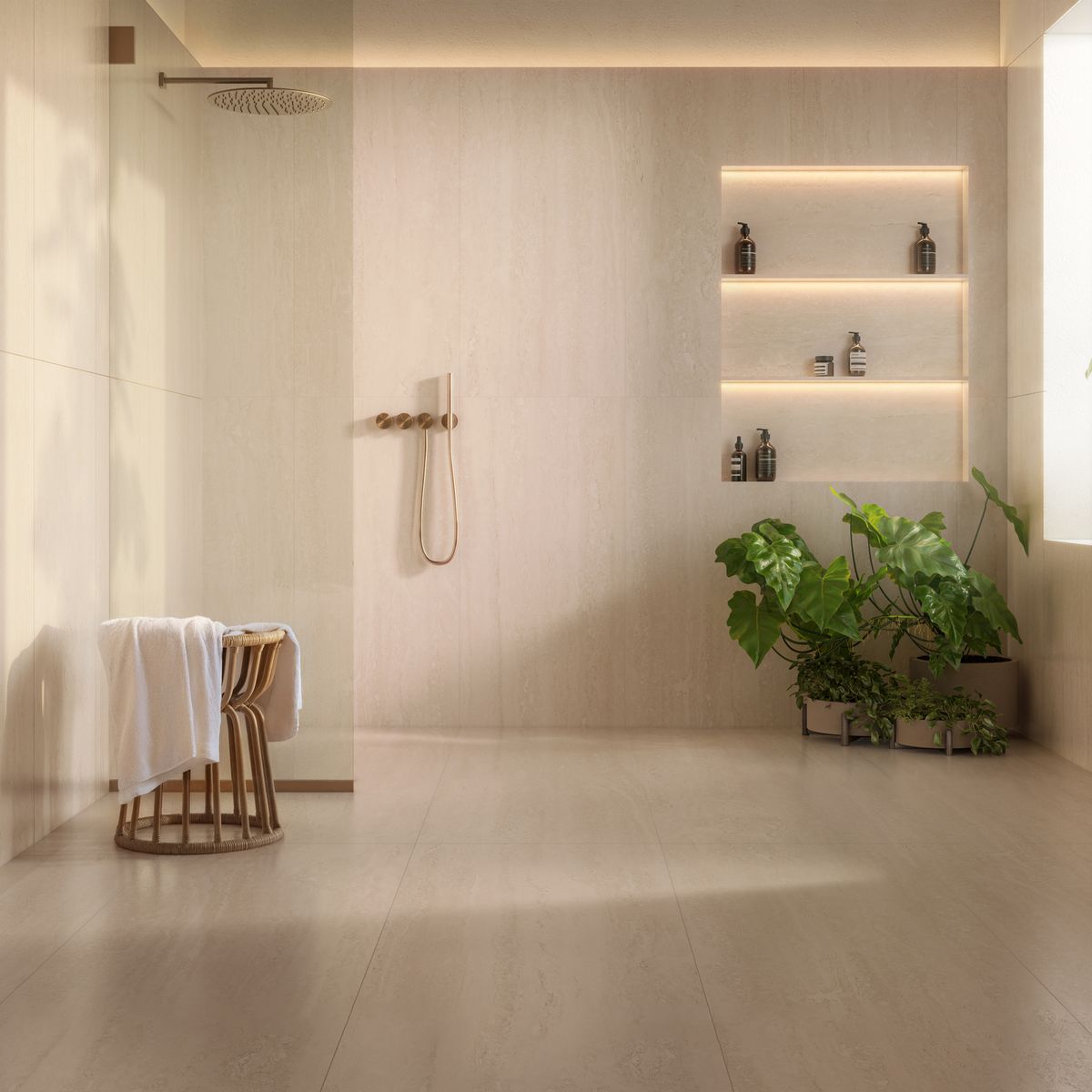 Porcelanato Retificado Acetinado Roma Crema Satin Marfim Interno 60x120 Cm Caixa 2,20M² Biancogres Biancogres, marca Incesa - Foto 2