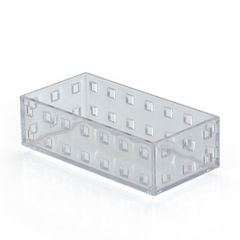 Caixa Organizadora Plástico Ps Cristal Transparente 14x7x4 Cm 0,4l Arthi
