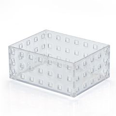 Caixa Organizadora Plástico Ps Cristal Transparente 6x10,5x14 Cm 0,75l Arthi