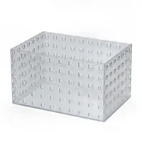 Caixa Organizadora Plástico Ps Cristal Transparente 12x14x21 Cm 3,3l Arthi