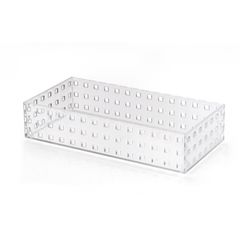 Caixa Organizadora Plástico Ps Cristal Transparente 6x14x28 Cm 2,2l Arthi