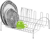 Escorredor de Louça para 12 Pratos com Porta Copos Cromado Passerini