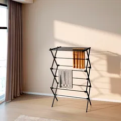 Varal de Roupa Dobrável 3 Níveis 74x59x115 Kleine Wolke