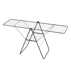 Varal de Roupa Ala 177x60x90 Preto Kleine Wolke