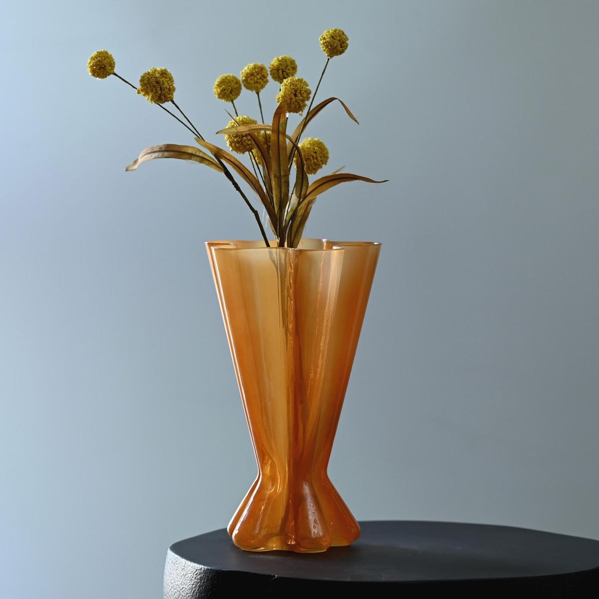 Vaso de Vidro Laranja 30cm Just Home Collection, marca Just Home Collection - Foto 2