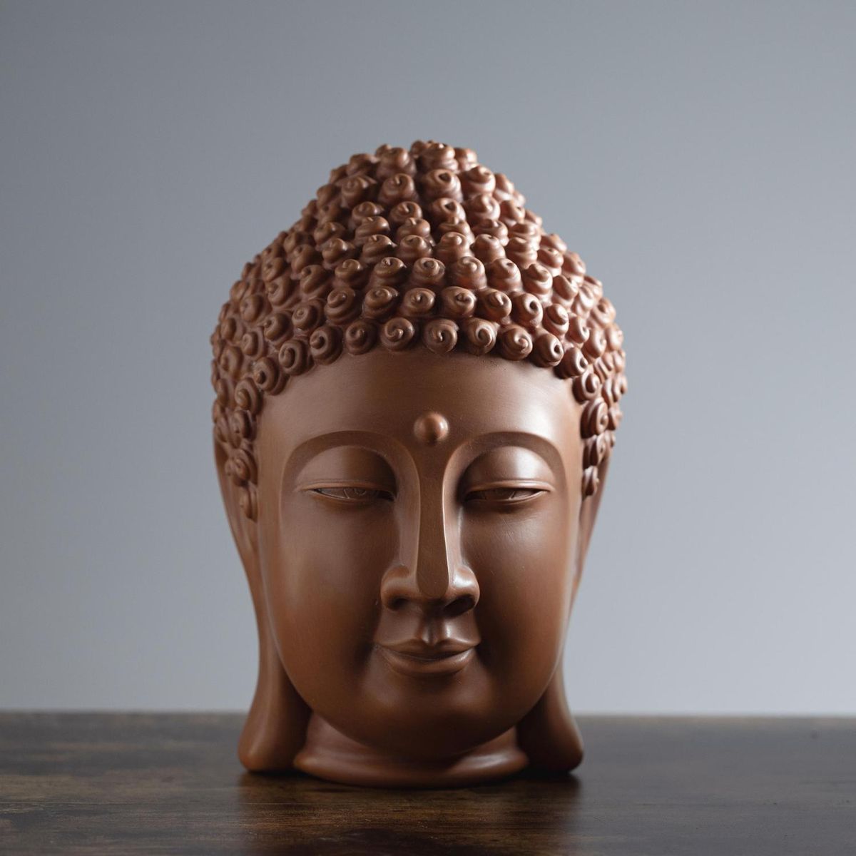 Figura Decorativa Cabeça de Buda 31cm Just Home Collection, marca Just Home Collection - Foto 2