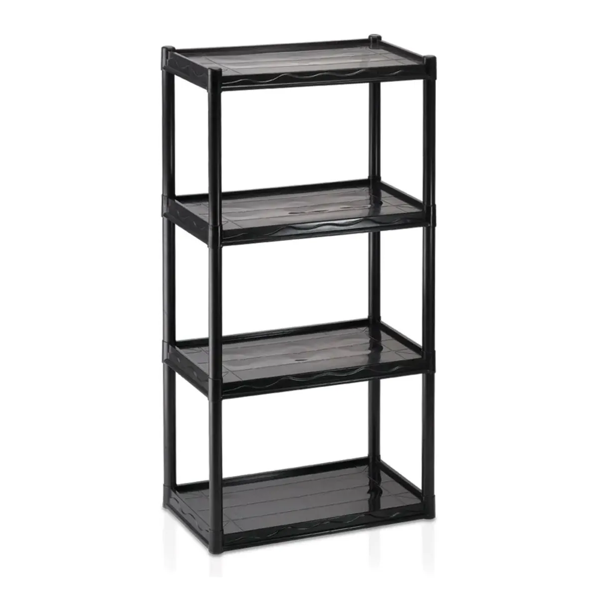 Estante Multiuso 4 Prateleiras 100x55x30cm Preto Dasplast, marca Dasplast - Foto Principal