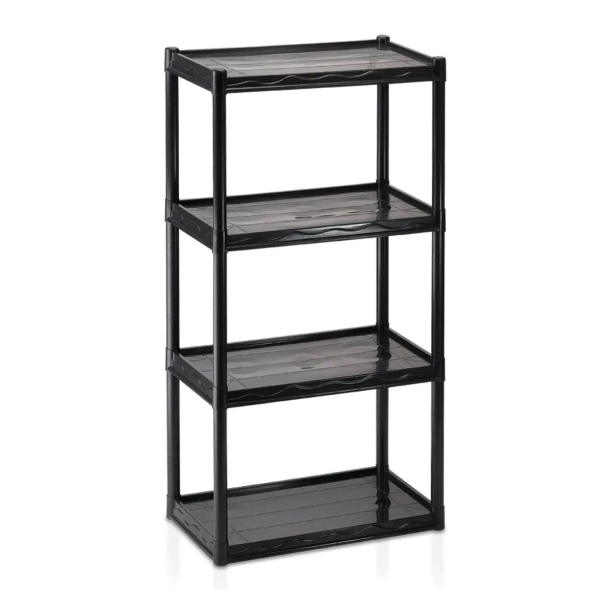 Estante Multiuso 4 Prateleiras 100x55x30cm Preto Dasplast, marca Dasplast - Foto Principal