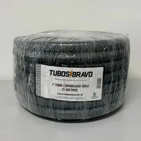 Tubo Corrugado Pead Cinza Dn 32 Mm (1"x 25 M) Tubos Bravo