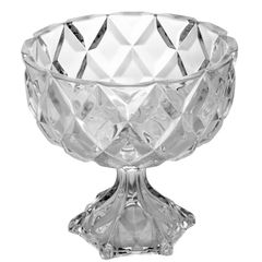 Centro De Cesa Decorativo Cristal Com Pé