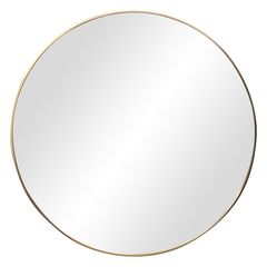 Espelho Redondo Dourado de 90 Cm Just Home Collection