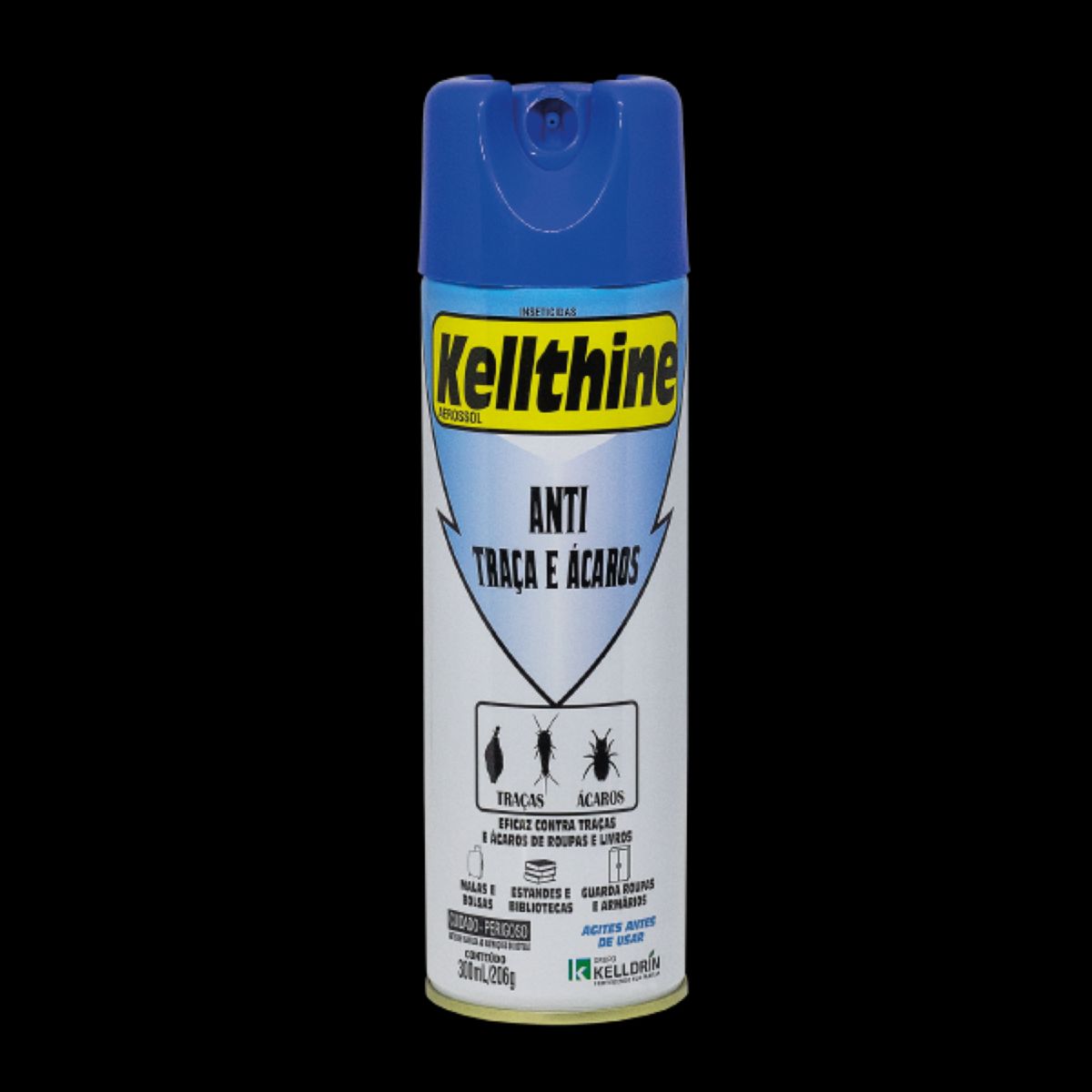 Inseticida Aerosol Anti Traças e Ácaros 300ml Kellthine, marca  - Foto 2