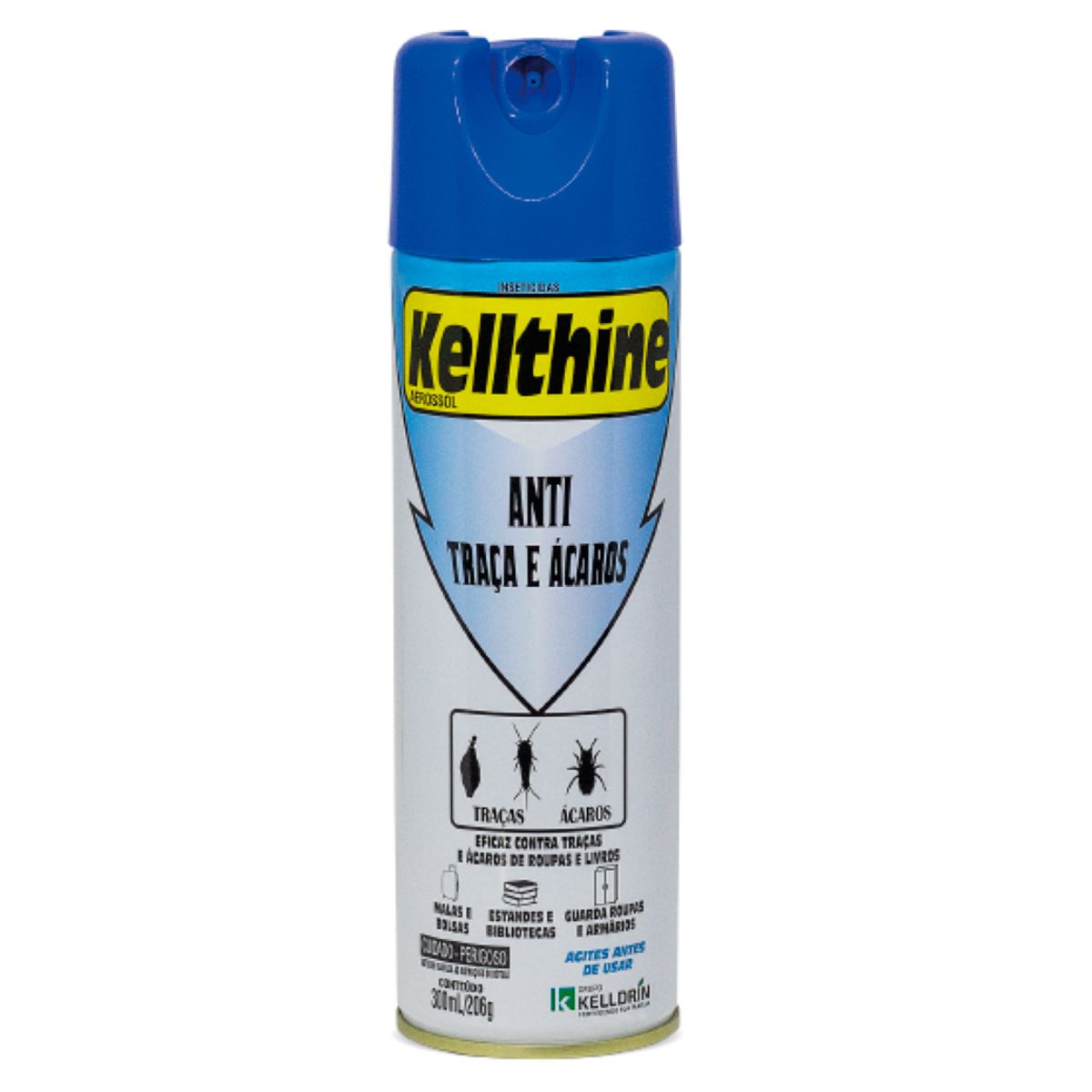 Inseticida Aerosol Anti Traças e Ácaros 300ml Kellthine, marca  - Foto Principal