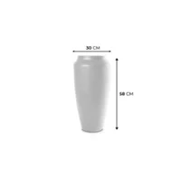 Vaso Thai 58cm Cinza Claro Vasap