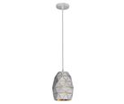 Pendente Viso Metal Branco 1Xe27