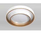 Plafon Led V40 Cm 34W Branco e Dourado 3 Temperaturas