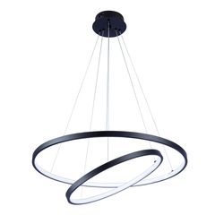 Pendente Led Preto 40/60Cm 3 Temp