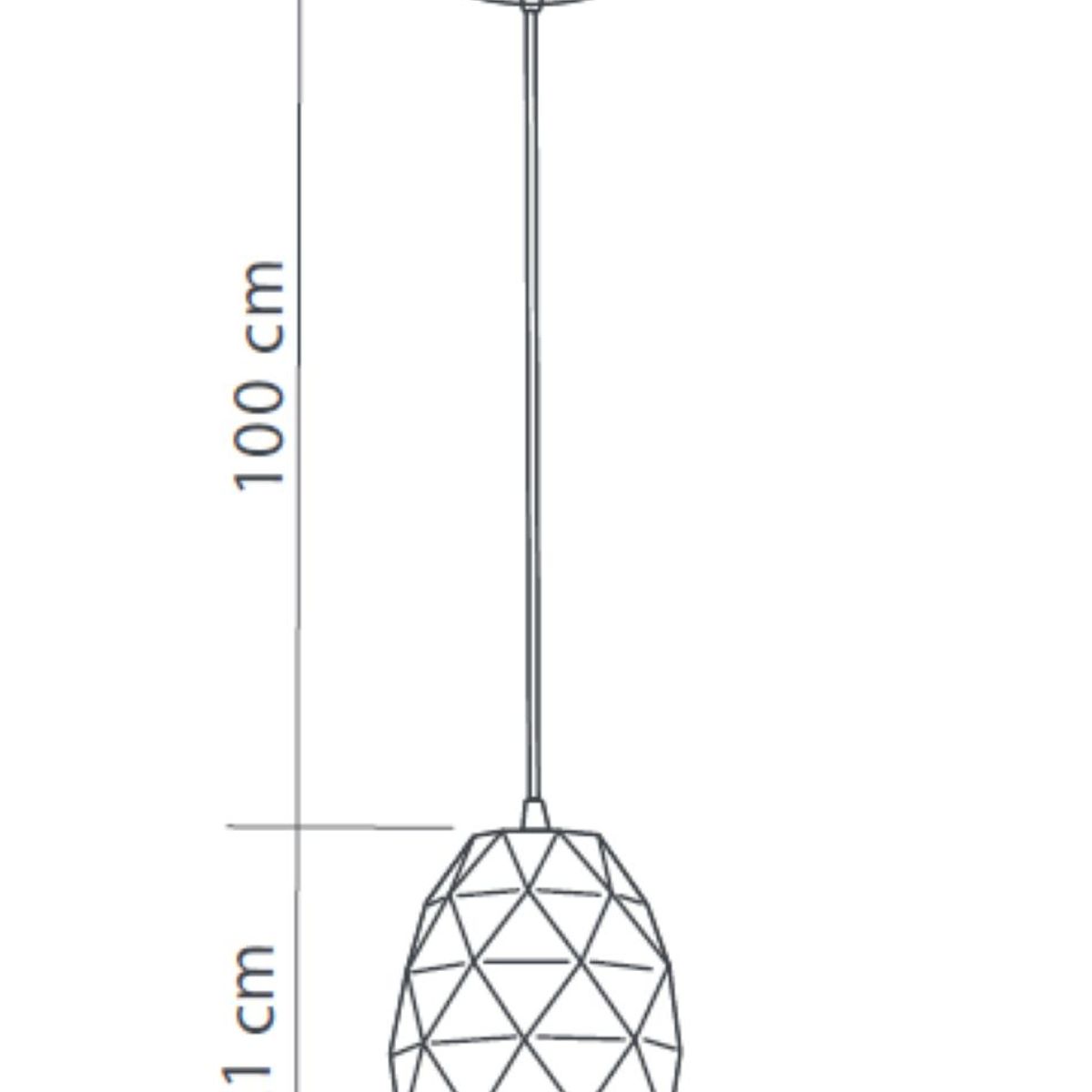 Pendente Splendor Cromado Leitoso 1Xe27 Viena Luz, marca Viena Luz - Foto 2