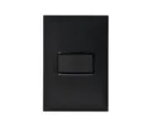 1 Conjunto Completo Interruptor Simples 10a 4x2 Preta  Pial Plus+ Legrand