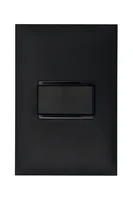 1 Conjunto Completo Interruptor Simples 10a 4x2 Preta  Pial Plus+ Legrand