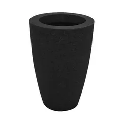 Vaso Cone Grafiato 45cm Preto Absoluto Vasap