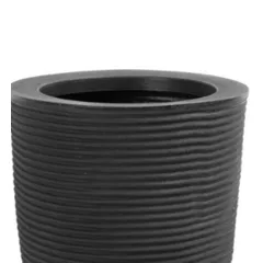 Vaso Cone Riscato 45cm Preto Absoluto Vasap