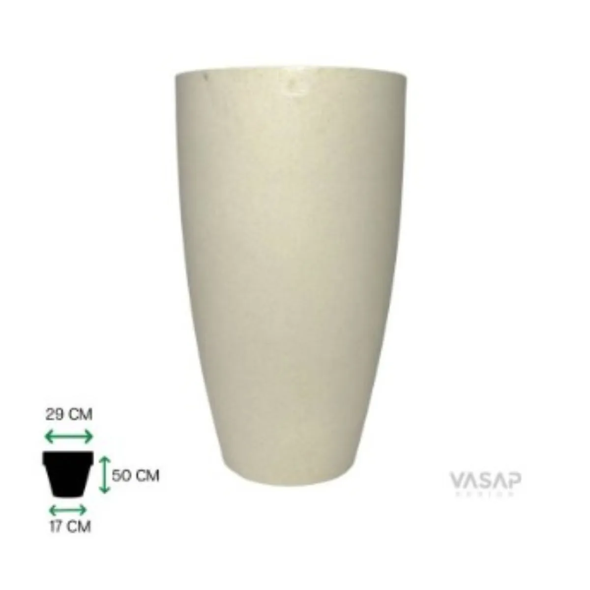 Vaso Vietnamita 50cm Areia Vasap, marca Vasap - Foto Principal