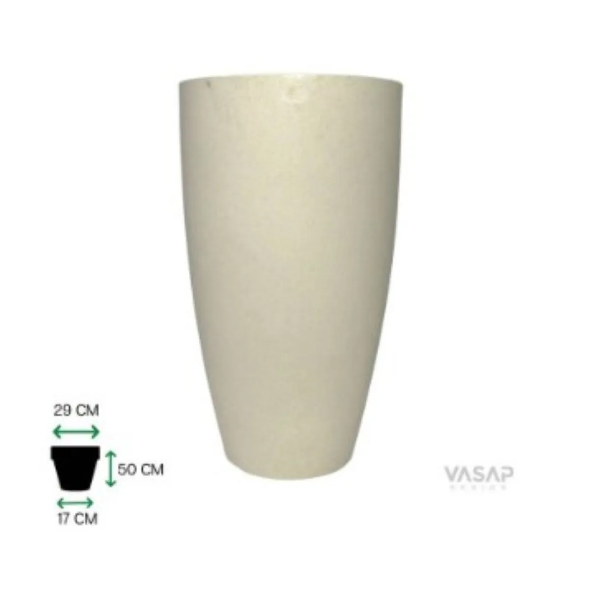 Vaso Vietnamita 50cm Areia Vasap, marca Vasap - Foto Principal