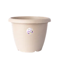 Vaso Siena 18 X 13,5 Cm Cinza Okla Fg Import