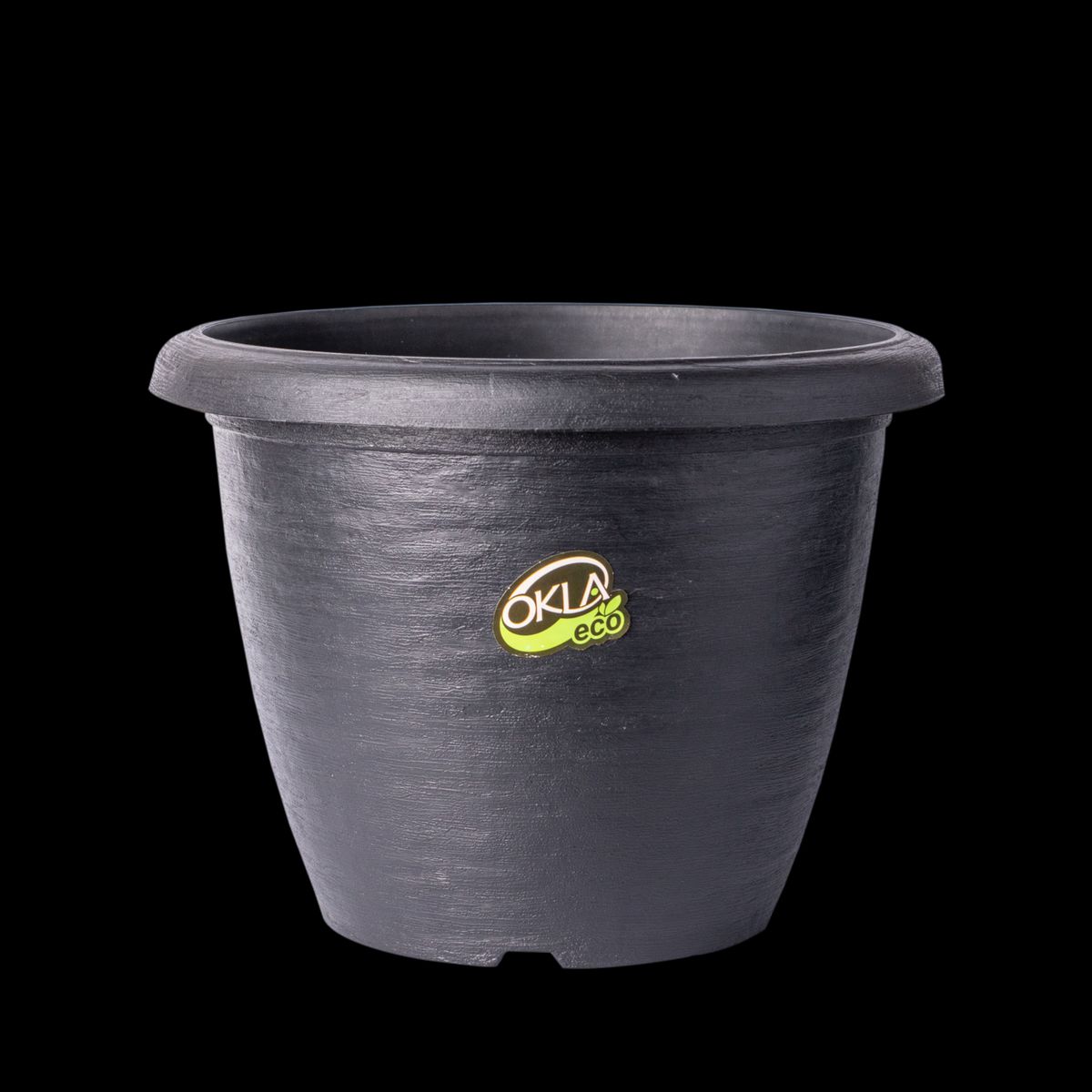 Vaso Siena 50x38,2cm Preto Oliva Fg Import, marca Okla - Foto Principal