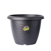 Vaso Siena 50x38,2cm Preto Oliva Fg Import