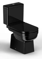 Kit Bacia com Caixa Acoplada e Assento Preto Duplo Acionamento 3/6l Saída Vertical Elite Celite