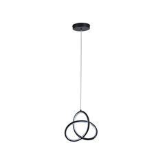 Pendente Led Catar  3000k 15w Preto