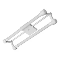 Luminária Toledo 2x60cm Branco  com 2 Lâmpadas Tuboled  127-220v Tualux