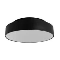 Plafon Ibiza.03 Preto 36 Cm Diametro para 03 Lâmpada  E-27 Tualux