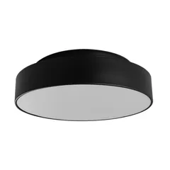 Plafon Ibiza.03 Preto 36 Cm Diametro para 03 Lâmpada  E-27 Tualux