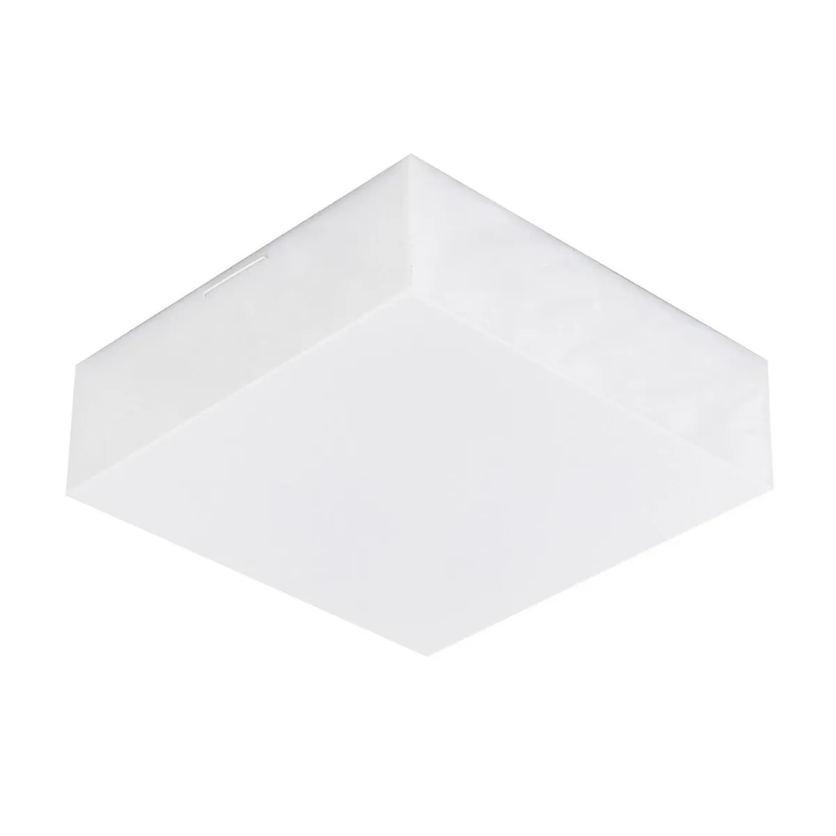 Plafon Valnecia.02 Q Branco 26x26 para 02 Lâmpada  E-27 Tualux, marca Tualux - Foto Principal