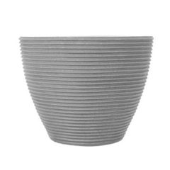 Vaso Cone Baixo Riscato 28m Cinza Vasap