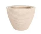Vaso Cone Baixo Riscato 36cm Areia Vasap