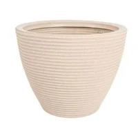 Vaso Cone Baixo Riscato 36cm Areia Vasap