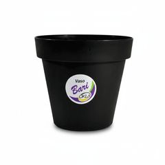 Vaso Bari 18x15,5cm 2,4l Preto Okla