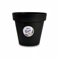 Vaso Bari 25x21,5cm 6,3l Preto Okla