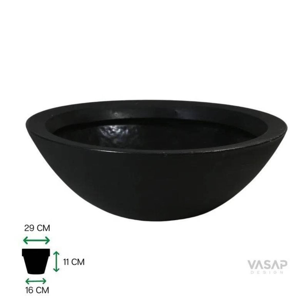 Bacia p Preto Absoluto Vasap, marca Vasap - Foto Principal