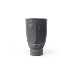 Vaso Face Homem 36cm Preto Nutriplast