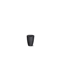 Vaso Grafiato Conico 29cm Preto Nutriplast