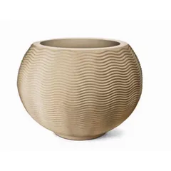 Vaso Ondulado 26cm Areia Nutriplast