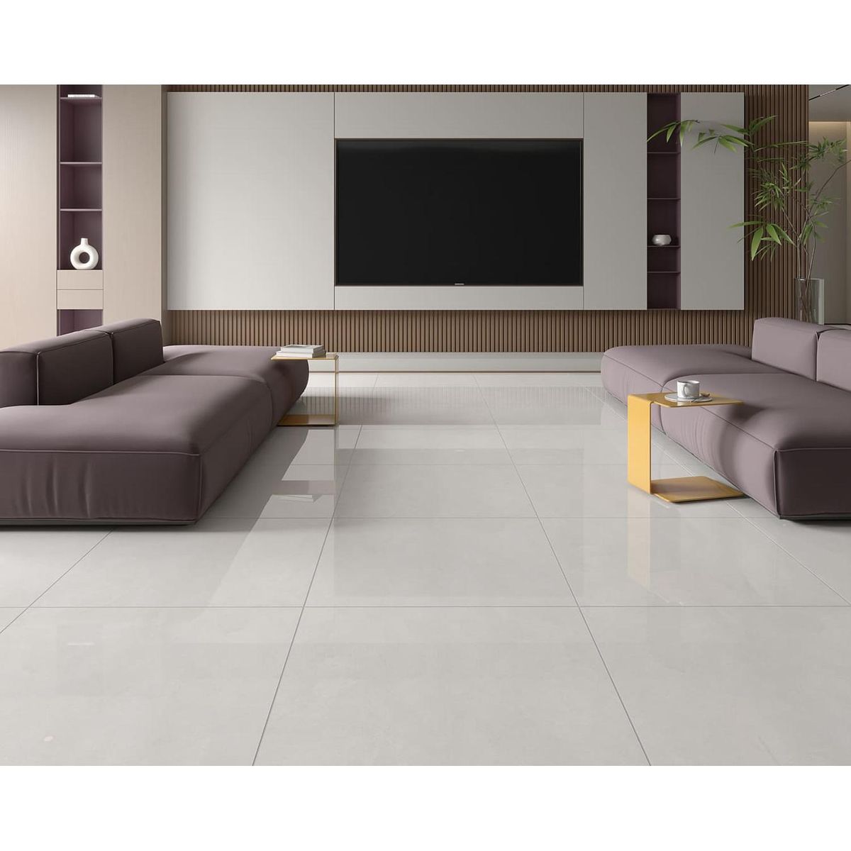 Piso Retificado Cleantec White Polido 81x81 Extra 2 Faces Ind. de Uso Lb, marca Formigres - Foto 2
