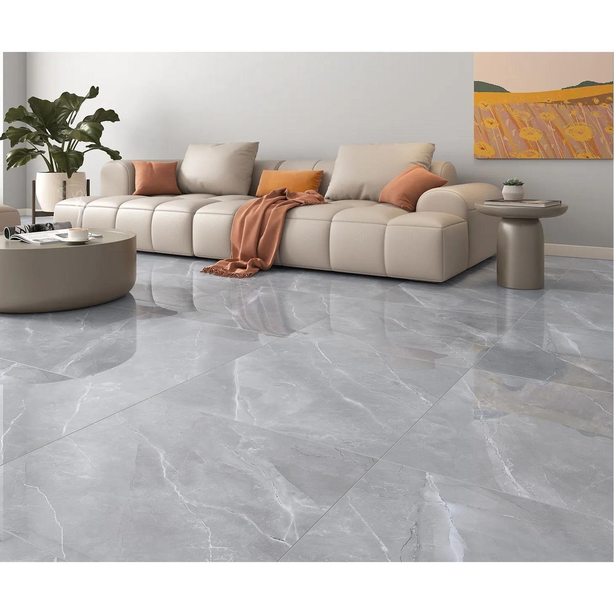Piso Retificado Modern Polido 81x81 Extra 4 Faces Ind. de Uso Lb, marca Formigres - Foto 2
