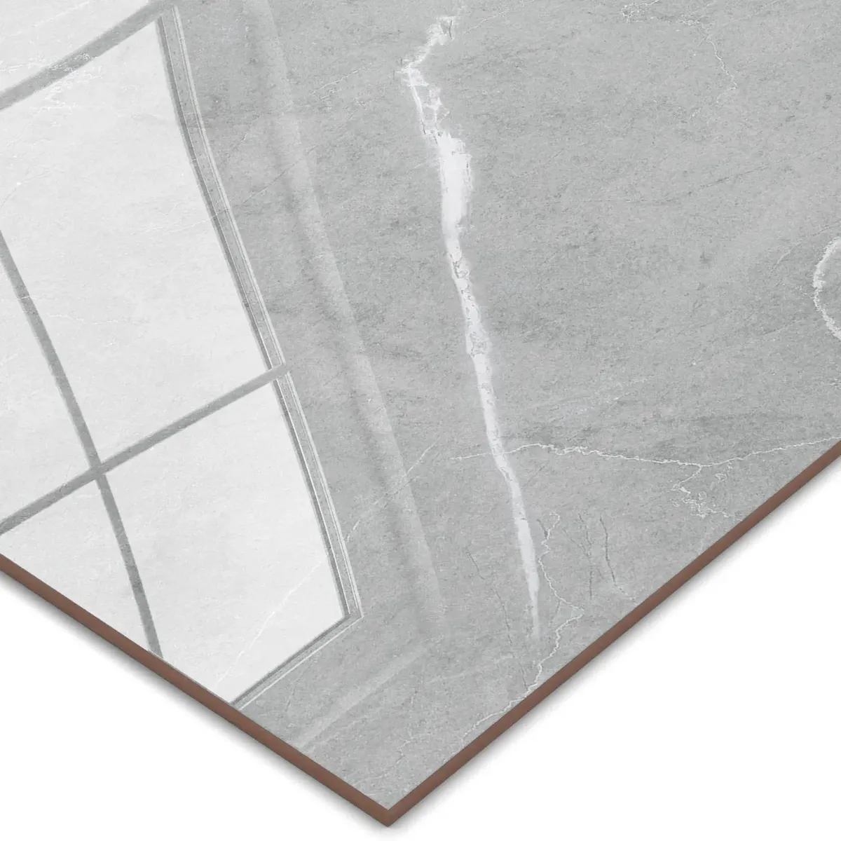 Piso Retificado Selene Grey Polido 81x81 4 Faces Ind. de Uso Lb, marca Formigres - Foto 2